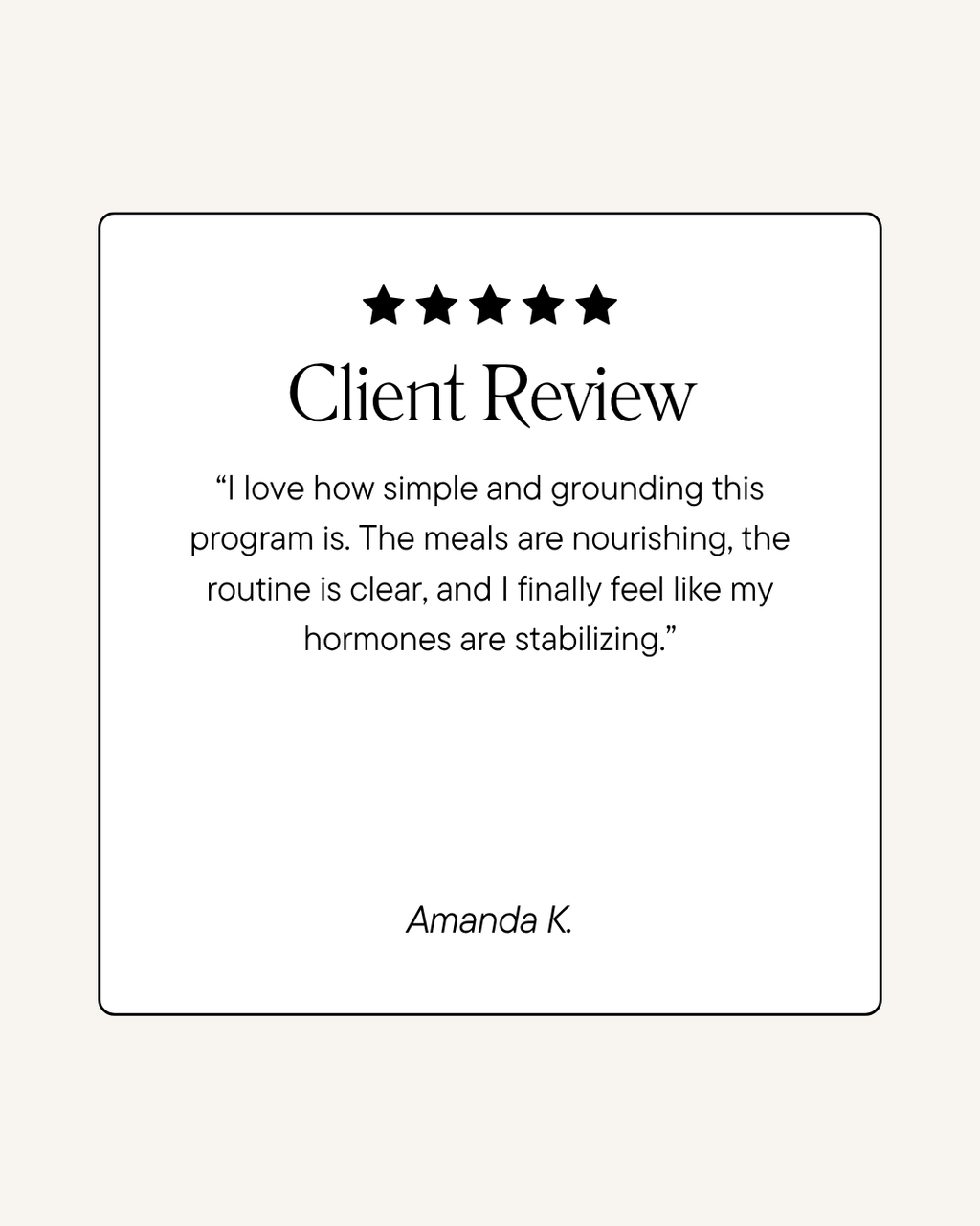 Women’s Hormone Reset – 4 Week Nourishing Plan