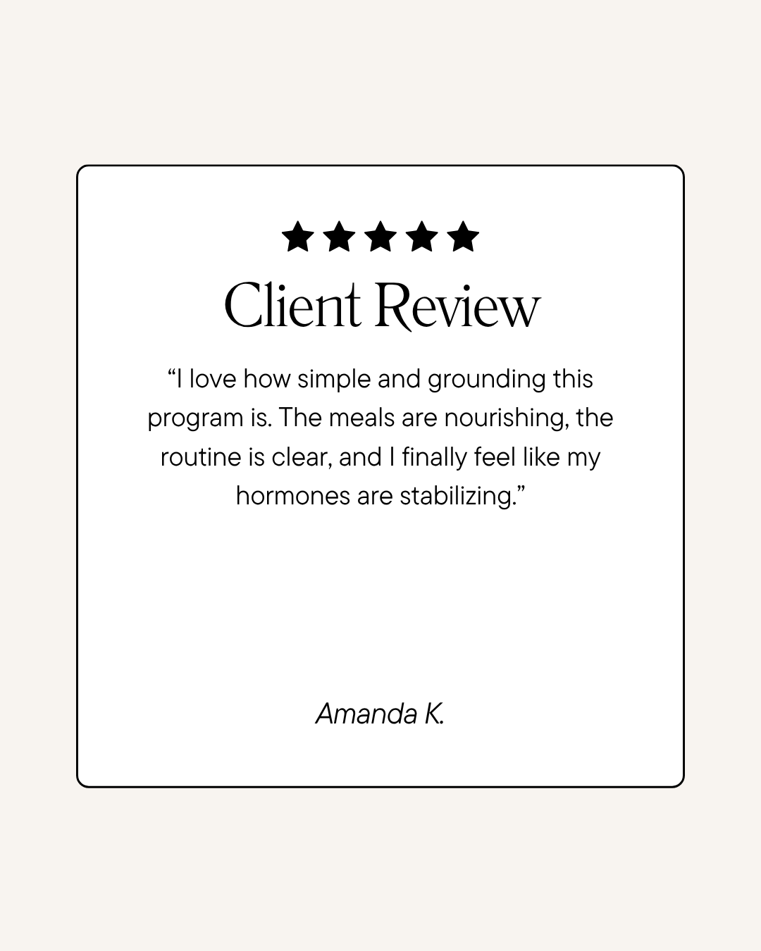 Women’s Hormone Reset – 4 Week Nourishing Plan